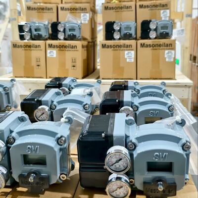 Rotork Fairchild T7800 I/P transducer + Masoneilan SVI2 AP/SVI2 series SVI2AP-22123111 double-acting intelligent valve positioner, in stock.