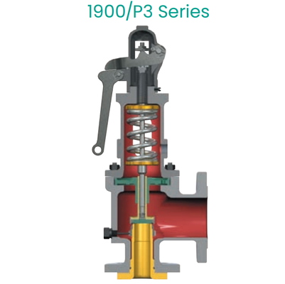High Capacity Consolidated Type 1900/P Type ASME Certified Spring Loaded Safety Relief Valve for Boiler & Pressure Vessel
