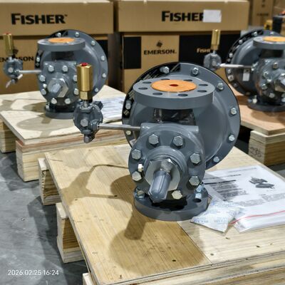 Fisher Regulator 1190 Low Pressure Gas Blanketing Valve Pilot Operated Pressure Reducing Valve For Skid Mounting
