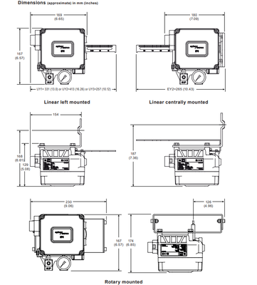 Industrial Valve Positioner Pneumatic Actuator Control Valve System EP6 Spirax Sarco Valve Positioner