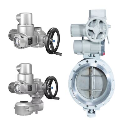 CHUANYI VBJG 600001 Triple Eccentric Butterfly Valve With AUMA SA SQ Series Electric Actuator for Fluid Control