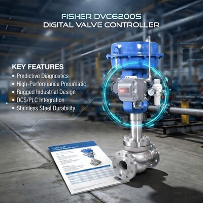 In Stock F-isher DVC6200 FIELDVUE Digital HART Valve Positioner 4-20mA Electro Pneumatic Controller for Pneumatic Actuator