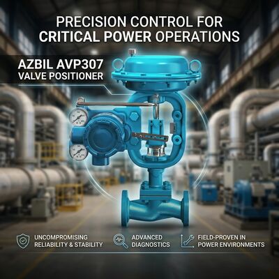 Azbil AVP300 Series Smart Valve Positioner with HART Communication 4-20 mA Input Signal and Auto-Setup Capability