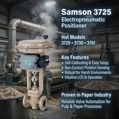 Brand New Original Germany Samson 3725 Electropneumatic Valve Positioner Single-acting Samson 3725 3730-3 3731