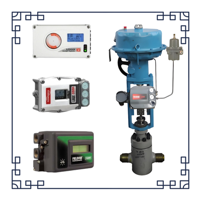Pneumatic Control Ball Valve Controller DVC6200 DVC2000 and ASCO Solenoid Valve and FLOWSERVE 3200MD 520MD 3800MD Valve Positioner