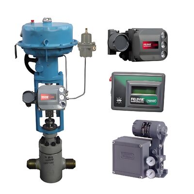 Pneumatic Control Ball Valve Controller DVC6200 DVC2000 and ASCO Solenoid Valve and FLOWSERVE 3200MD 520MD 3800MD Valve Positioner