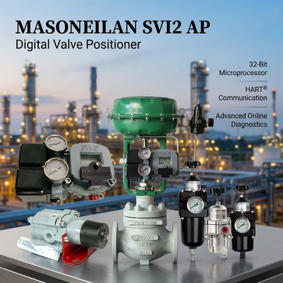 Masoneilan SVI2 AP Smart Digital Valve Controller Control Valve Positioner China CHUNHUI Controls Solenoid Valve Supplier