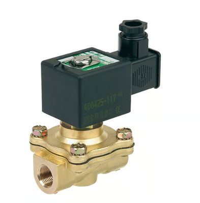 ASCO 210 Series 2 Way Brass Solenoid Valve Pilot Operated Normally Closed Water Air Gas Fluid Control
