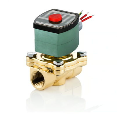 ASCO 210 Series 2 Way Brass Solenoid Valve Pilot Operated Normally Closed Water Air Gas Fluid Control