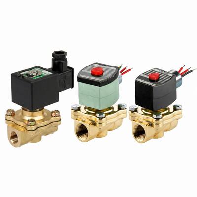 ASCO 210 Series 2 Way Brass Solenoid Valve Pilot Operated Normally Closed Water Air Gas Fluid Control