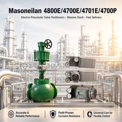 Masoneilan 4800E/4700E/4701E/4700P Electro-Pneumatic Valve Positioners-Massive Stock-Fast Delivery