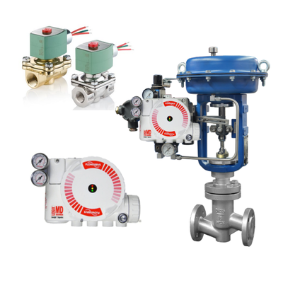 High Quality Flowserve Logix 3200MD Digital Valve Positioner HART Smart Control with ASCO Solenoid Valve