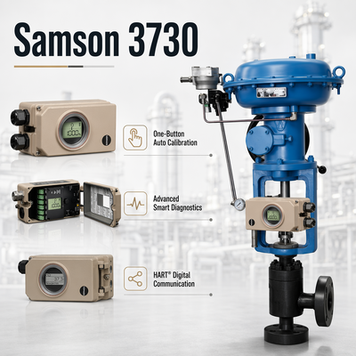 New Samson 3730 Smart Valve Positioner HART Digital Pneumatic Actuator Controller 