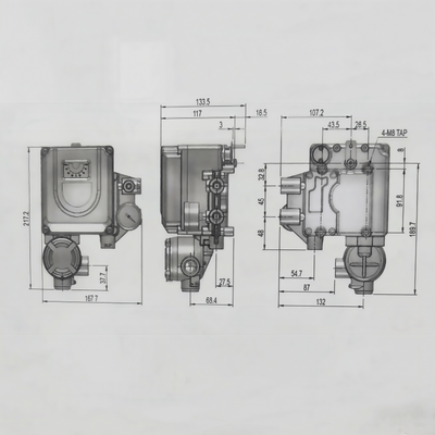FCT FT600 Electro Pneumatic HART Valve Controller Control Valve Single Acting Valve Positioner with Fi-sher Filter Regulator