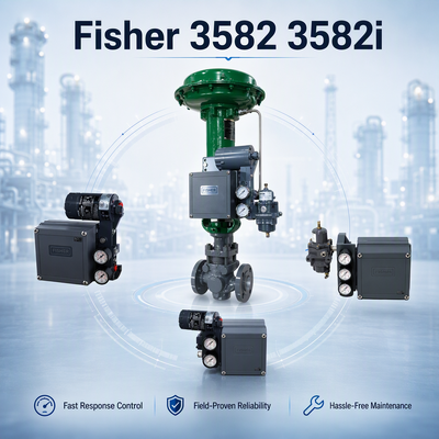 Brand New F-isher 3582 3582i Pneumatic Control Valve Positioner Industrial Automation System Linear Actuator Valve Controller Supplier
