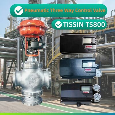 OEM Pneumatic Three Way Control Valve Diaphragm Actuator TS800 Valve Positioner Intrinsically Safe Intelligent Valve Positioner
