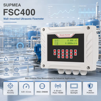 Supmea IP67 IP68 Magnetic Electromagnetic Flow Meter Industrial Process Instrument Ultrasonic Coriolis Thermal Mass Flowmeter