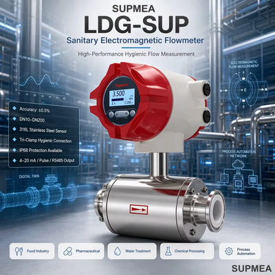 Supmea IP67 IP68 Magnetic Electromagnetic Flow Meter Industrial Process Instrument Ultrasonic Coriolis Thermal Mass Flowmeter