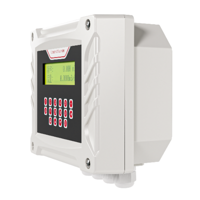 Supmea FSC400 Wall Mounted Clamp on Ultrasonic Flow Meter Transit Time Digital Liquid Flow Meter