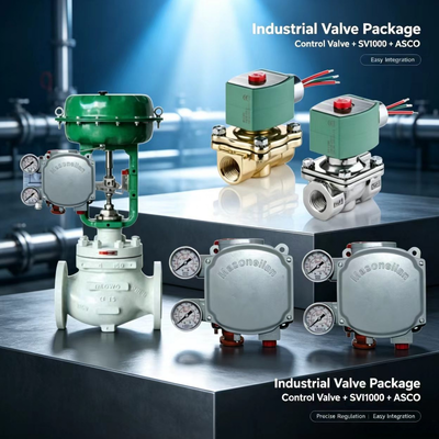 Masoneilan SVi1000 Digital Valve Positioner 4-20mA HART Pneumatic Control with ASCO Solenoid Valve