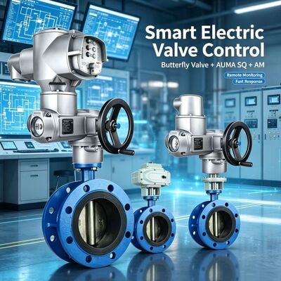 AUMA SQ 05.2-14.2 Part-Turn Actuator with AM 01.1 Controls SFC Safe End Position Feedback Valve