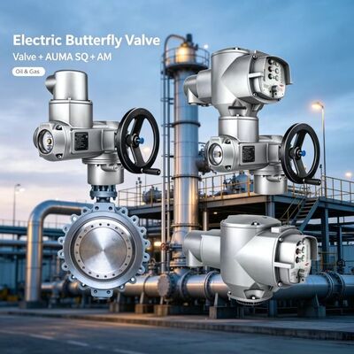 AUMA SQ 05.2-14.2 Part-Turn Actuator with AM 01.1 Controls SFC Safe End Position Feedback Valve