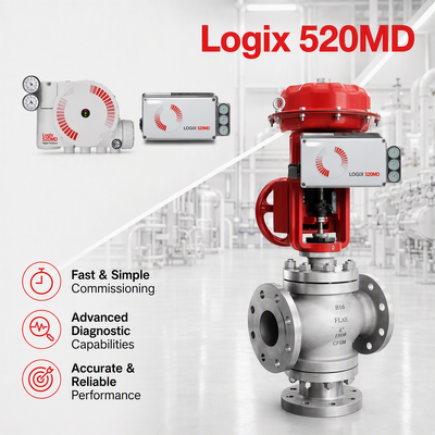 Flowserve Logix 520MD Plus Digital HART Positioner 4 20mA Control Valve Actuator Oil Gas Chemical Power