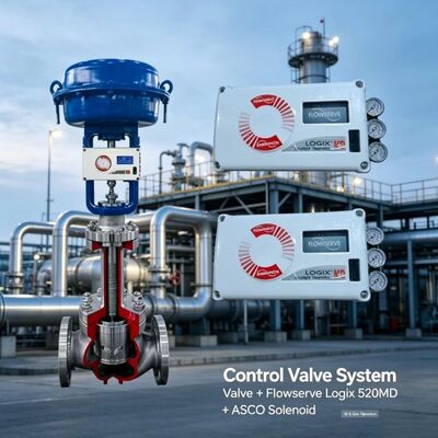 Flowserve Logix 520MD Smart Digital Positioner with ASCO Solenoid Valve HART Pneumatic Control