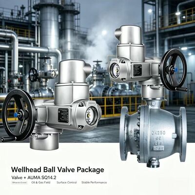 AUMA SQ 14.2 Part-Turn Actuator 800-2400Nm High Torque Open-Close Valve Actuator IP68 Industrial