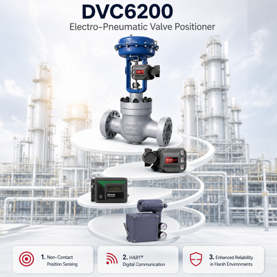FIELDVUE DVC6200 Smart Valve Positioner 4 20mA IP66 Digital Valve Controller