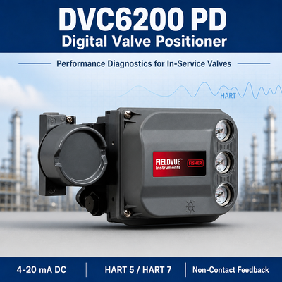 Stock DVC6200 PD Digital Smart Valve Positioner with Performance Diagnostics 