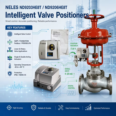 Valmet Neles ND9203HE8T ND9206HE8T HART 4-20mA HART Intelligent Digital Valve Controller Rotary Linear Valve Positioner
