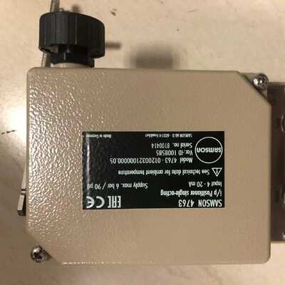 Samson 4763 Compact Electropneumatic Valve Positioner 4-20mA for Pneumatic Actuators