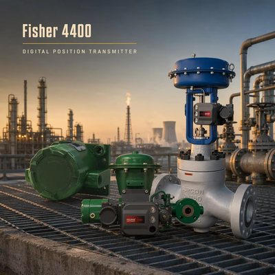 Fisher FIELDVUE 4400 Digital Position Transmitter Transmitter 4-20 mA Feedback with Valve