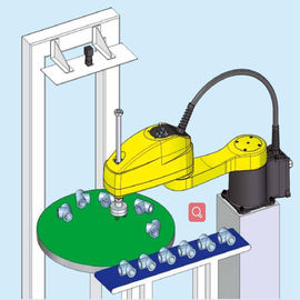 4 Aixs Fanuc Robot Arm Assembly 6kg Payload 650mm Reach Mini Size SR - 6iA