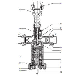 Industrial Alloy / Steel Pressure Control Regulator DIN Standard Without Lining