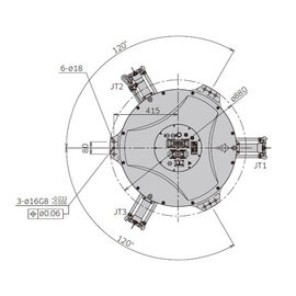 Parallel Link Type Chinese Robot Arm Ceiling Mounting For Kawasaki Robot