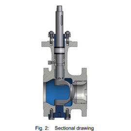 Rotary Plug Pneumatic Control Valve PN 10 - PN 40 Pressure Rating 72.4DIN Version