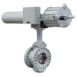 Size DN 80 - DN 2000 Pneumatic Butterfly Control Valve Alloy / Steel Material