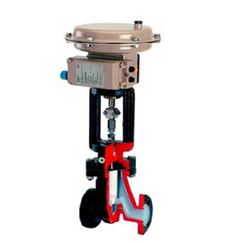 DIN Version Pneumatic Control Valve With PRA Lining Alloy / Steel Material