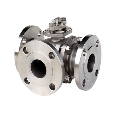 Flanged End SS316 V Port Fluids Asme Control Ball Valves