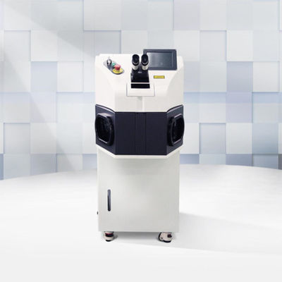 W150G dot welding for jewelry combine Han's collaborative robot Elfin10 automatic metal welding machine