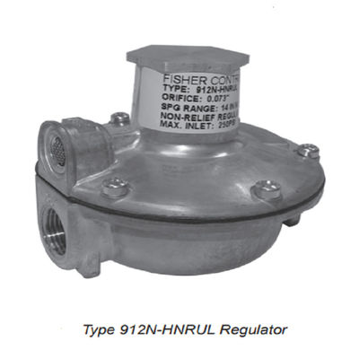 FISHER Gas Pressure Regulator Prices Of 912 Series Direct-Operated, Spring-Loaded Pressure Reducing Regulators