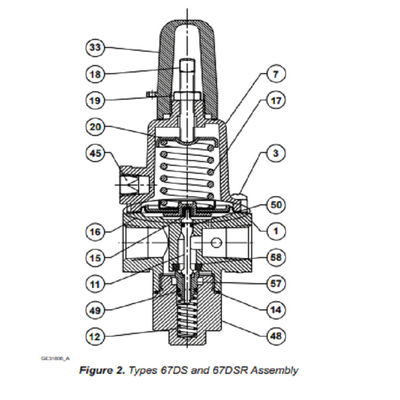 FISHER 67D Series Direct-Operated And Filter Pressure Reducer Gas Regulator