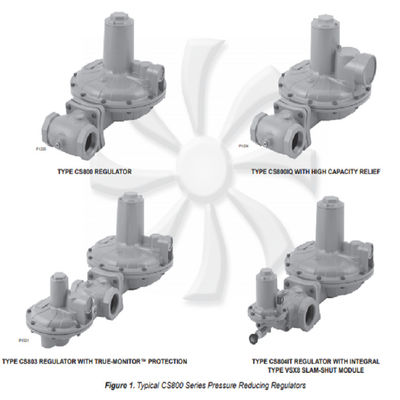 FISHER CS800 Series Gas Pressure Reducing Valve Regulators Provide Pressure-Reducing Pressure Regulator And Gas Regulato