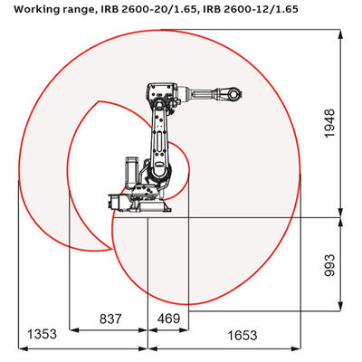 ABB Arc Welding Robot IRB 2600 Widely Industrial Application For Mig/Tig Robot Arm