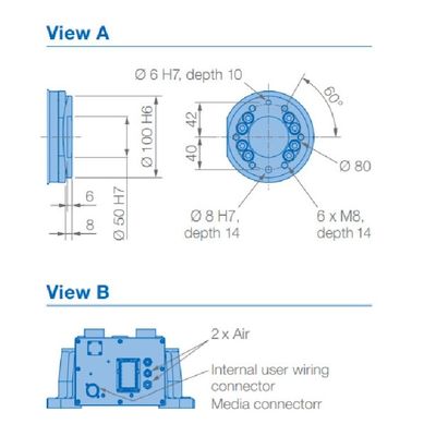 6 Axis Robot arm GP50 Payload 50kg Reach 2061mm for Material Handing