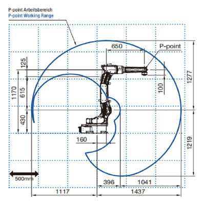 6 Axis FD-V8 Playload 8kg Reach 1437mm Mig Arc Welding Robot
