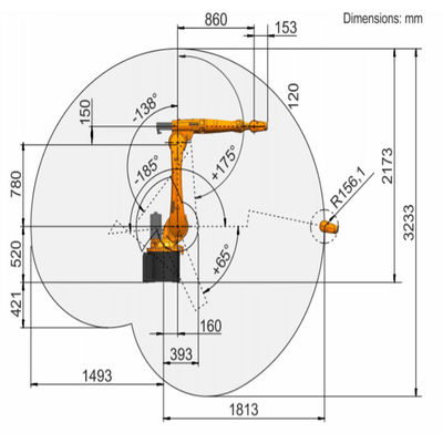 KR 20 R1810-2 Payload 23.9kg Reach 1813mm Robotic Welding