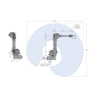 GP50 With 50KG Payload Die Cast Machine And 6 Axis Robot Arm Industrial Robot